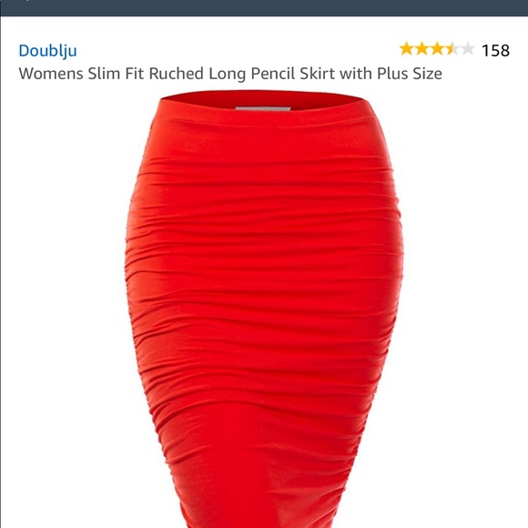 Red Maxi Skirt - Picture 2 of 6